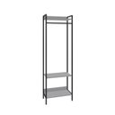 Ver imagem 4 de Estante Closet Arara 187x60cm 3 Prateleiras Active Yescasa Branco/Chess/Preto