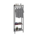 Ver imagem 3 de Estante Closet Arara 187x60cm 3 Prateleiras Active Yescasa Branco/Chess/Preto
