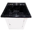 Ver imagem 2 de Tanque Grande De Fibra 40L Para Lavar Roupa Com Gabinete Cor:Tanque Preto