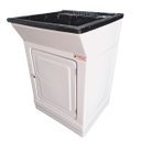 Ver imagem 1 de Tanque Grande De Fibra 40L Para Lavar Roupa Com Gabinete Cor:Tanque Preto