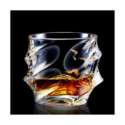 Garrafa Decanter Whisky Licor Conhaque Bourbon Design Norwich Conjunto com 6 Copos - 9