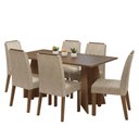 Ver imagem 2 de Conjunto Sala de Jantar Tampo de Madeira 6 Cadeiras Rustic/imperial Leon Madesa