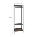 Ver imagem 6 de Estante Closet Arara 187x60cm 3 Prateleiras Active Yescasa