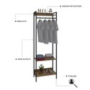 Ver imagem 5 de Estante Closet Arara 187x60cm 3 Prateleiras Active Yescasa