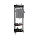 Ver imagem 3 de Estante Closet Arara 187x60cm 3 Prateleiras Active Yescasa Preto/Ônix