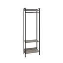 Ver imagem 4 de Estante Closet Arara 187x60cm 3 Prateleiras Active Yescasa Branco/Snow/Preto