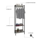 Ver imagem 5 de Estante Closet Arara 187x60cm 3 Prateleiras Active Yescasa