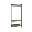 Ver imagem 4 de Estante Closet Arara 187x80cm 3 Prateleiras Active Yescasa Marrom/Carvalho/Preto