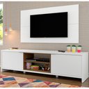 Ver imagem 1 de Rack Madesa Metz e Painel para Tv até 55 Polegadas - Branco/rustic