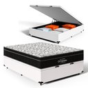 Ver imagem 1 de Cama Box Baú com Colchão de Espuma D45 Ortobom Airtech Ortopillow 150 Casal 138 Cm