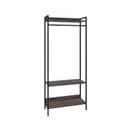 Ver imagem 4 de Estante Closet Arara 187x80cm 3 Prateleiras Active Yescasa Marrom/Carvalho Dark/Preto