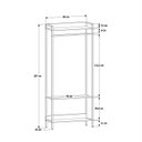 Ver imagem 7 de Estante Closet Arara 187x80cm 3 Prateleiras Active Yescasa