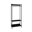 Ver imagem 4 de Estante Closet Arara 187x80cm 3 Prateleiras Active Yescasa Preto/Ônix