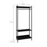 Estante Closet Arara 187x80cm 3 Prateleiras Active Yescasa - 6
