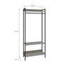 Estante Closet Arara 187x80cm 3 Prateleiras Active Yescasa - 6