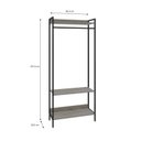Ver imagem 6 de Estante Closet Arara 187x80cm 3 Prateleiras Active Yescasa Branco/Snow/Preto
