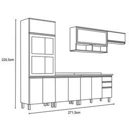 Cozinha Modulada Connect 05 Off White - Henn - 3 Cozinha Modulada Connect 05 Off White - Henn - 3