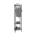 Ver imagem 3 de Estante Closet Arara 187x45cm 3 Prateleiras Active Yescasa Branco/Chess/Preto