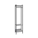 Ver imagem 4 de Estante Closet Arara 187x45cm 3 Prateleiras Active Yescasa Branco/Chess/Preto