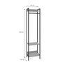 Estante Closet Arara 187x45cm 3 Prateleiras Active Yescasa - 6