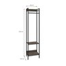 Estante Closet Arara 187x45cm 3 Prateleiras Active Yescasa - 6