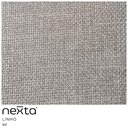 Ver imagem 6 de Puff Decorativo Redondo Zoy 45cm Cinto em Aço Titânio Linho Cinza - Nexta Casa