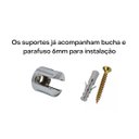 Ver imagem 4 de Kit 6 Prateleiras em Vidro Incolor 6mm 10x40cm - Cozinha, Banheiro, Lavanderia, Sala