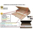 Ver imagem 2 de Bicama Box Baú 88x188x46 Solteiro 3 em 1 C/ Auxiliar Sued Pre