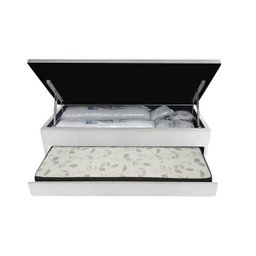 Bicama Box Baú 88x188x46 Solteiro 3 em 1 C/ Auxiliar  Sued Pre - 1
