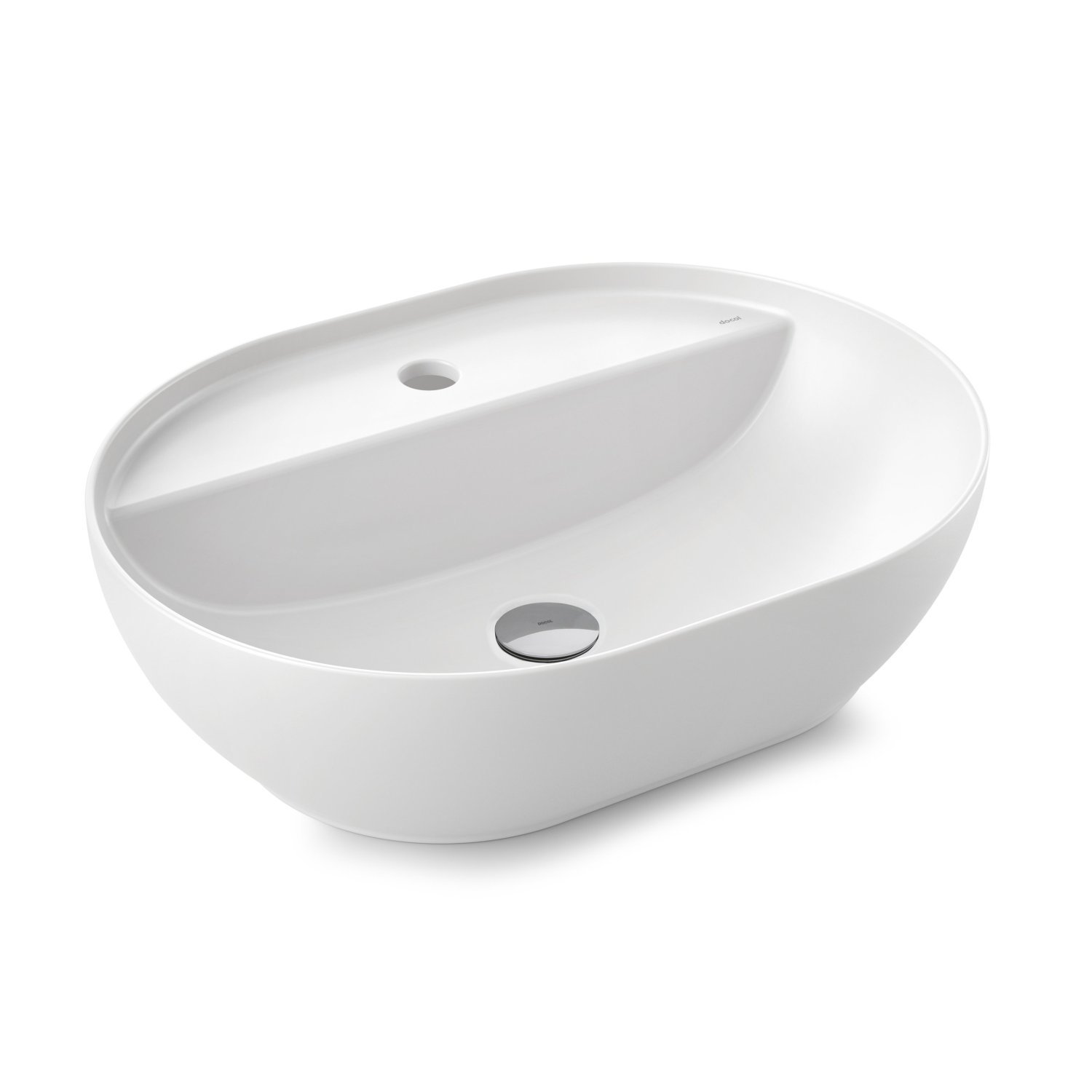 Cuba de Apoio Oval 51x39x14cm Luxo Docol - 1