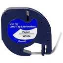 Ver imagem 1 de Fita para Rotulador Eletrônico Compatível com Dymo 91200 12mm X 4m Letra Preta Fundo Branco Térmico