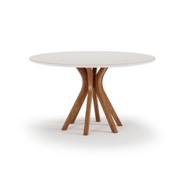 Mesa para Sala de Jantar Redonda 130x130cm Vegas  - 1