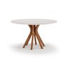 Mesa para Sala de Jantar Redonda 130x130cm Vegas  - 1