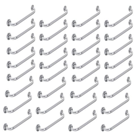 Alça de Apoio Barra Inox 50cm Kit 24 Unidades Acessibilidade Banheiro Idoso Corredor Segurança Supor
