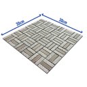 Ver imagem 2 de Pastilha de Vidro Kit 15 Uni Adesiva Parede Sala Cozinha Banheiro Facil Aplicacao Decorativa Moderna