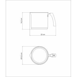 Fervedor Tramontina Solar Ceramic Inox Fundo Triplo Interior Cerâmica Grafite 14 Cm 2 L Tramontina - 3