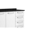 Ver imagem 5 de Gabinete para Pia Cozinha Balcão com Tampo Evidence 7126 com 2 Portas e 4 Gavetas 120cm Branco