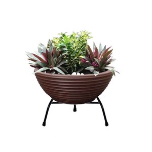 Suporte para Vasos de Plantas em Ferro Tripé Cor Preto Reforçado