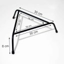 Ver imagem 3 de Suporte para Vasos de Plantas em Ferro Tripé Cor Preto Reforçado