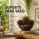 Ver imagem 4 de Suporte para Vasos de Plantas em Ferro Tripé Cor Preto Reforçado