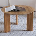 Ver imagem 2 de Mesa de Centro para Sala de Estar Pés Madeira Alta Bulat A03 Hanover Roble - Lyam Decor
