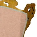 Ver mais imagens de Kit Par de 2 Poltronas Clássica Rosa com Detalhes Dourado - 126x100x53cm