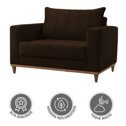 Poltrona para Sala de Estar Lion - Movenzo Estofados - 4