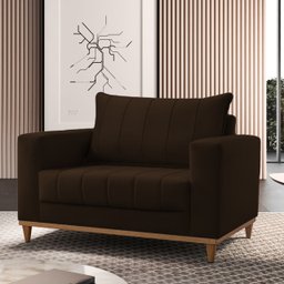 Poltrona para Sala de Estar Lion - Movenzo Estofados - 1