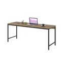 Ver imagem 4 de Escrivaninha Mesa Escritório Estilo Diretor Active 180cm Industrial Yescasa Lâmina Mel Marrom