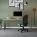 Ver imagem 7 de Escrivaninha Mesa Escritório 180cm Estilo Industrial Diretor Active Yescasa