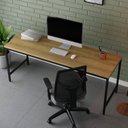 Ver imagem 6 de Escrivaninha Mesa Escritório 180cm Estilo Industrial Diretor Active Yescasa