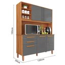 Ver imagem 3 de Armário de Cozinha 5 Portas 2 Gavetas 120cm Adelle Yescasa