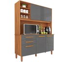Ver imagem 2 de Armário de Cozinha 5 Portas 2 Gavetas 120cm Adelle Yescasa