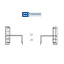 Ver imagem 5 de Escrivaninha Mesa Escritório com Estante 4 Prateleiras Estilo Industrial 150cm Active Yescasa